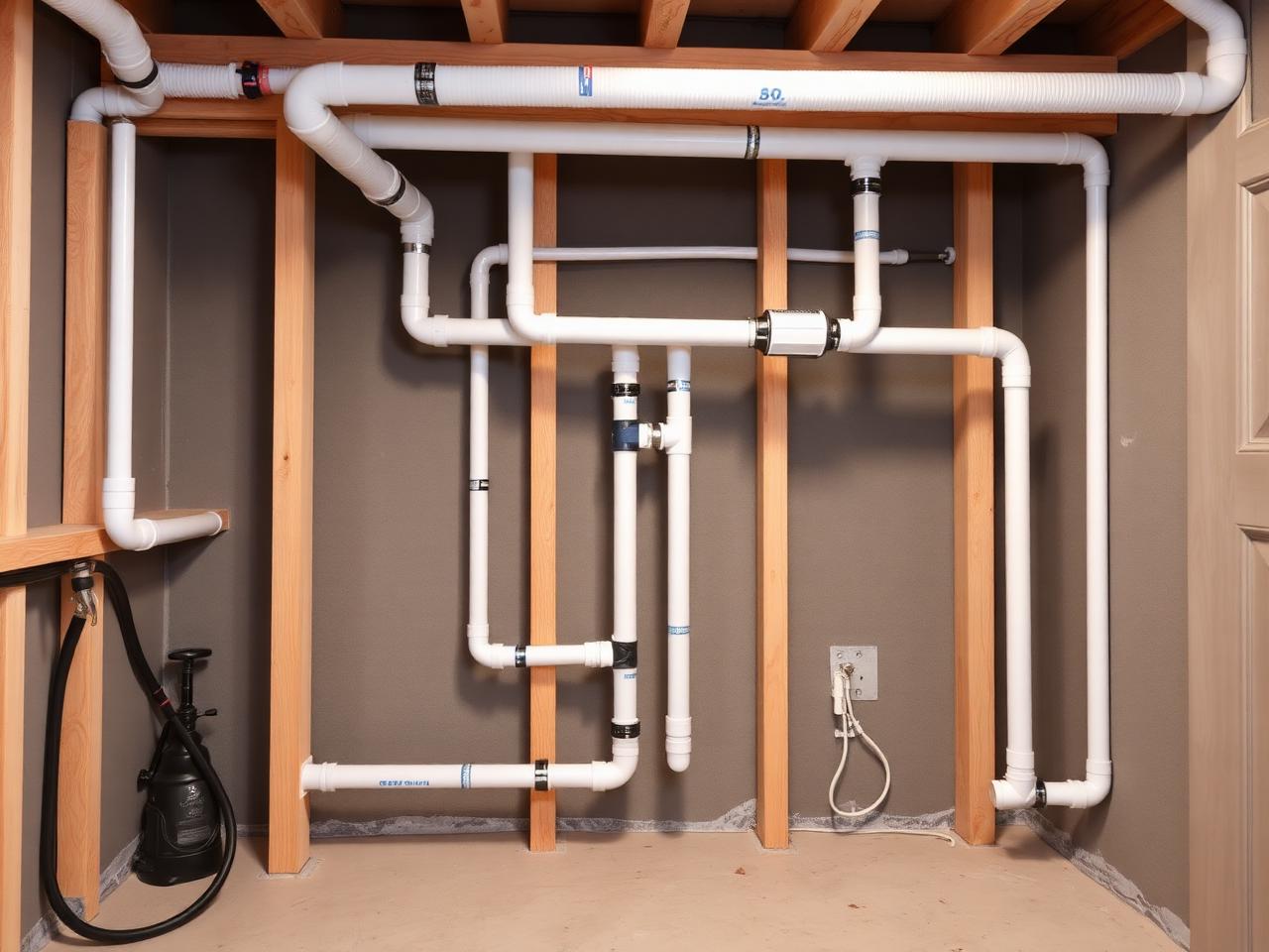 Clean PEX rough-in plumbing for a new construction home in Kanata Ottawa